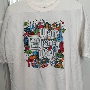 2X Walt Disney World tee shirt with opening dates